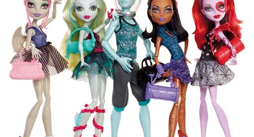 Pack 5 muñecas Monster High